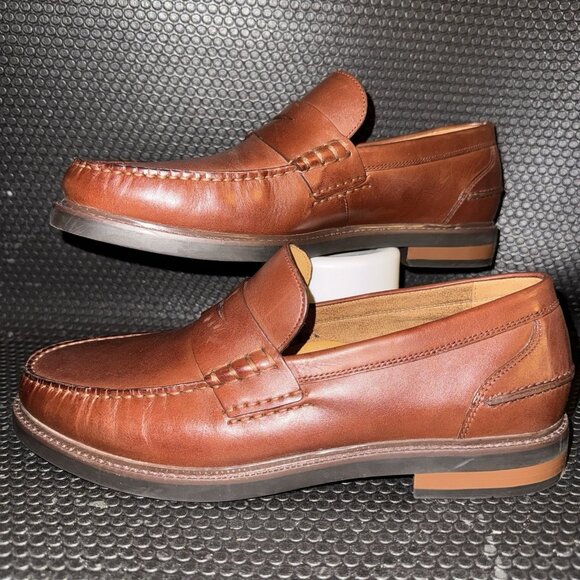 Cole Haan Pinch Prep Scotch Brown Penny Loafer Dress Comfort Shoes Men’s Size 9M - Picture 1 of 8